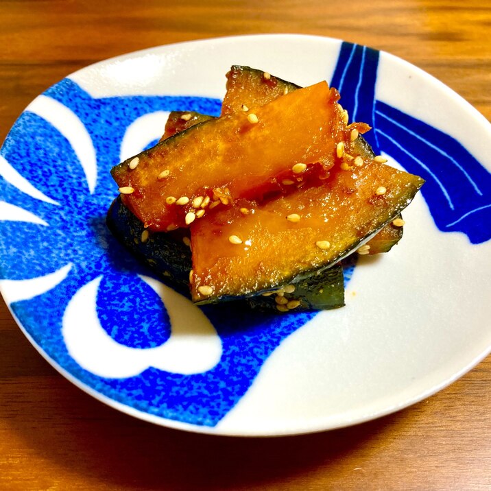 ご飯のおかずになる＊かぼちゃの甘辛焼き